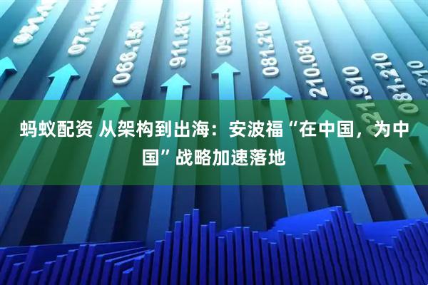 蚂蚁配资 从架构到出海：安波福“在中国，为中国”战略加速落地