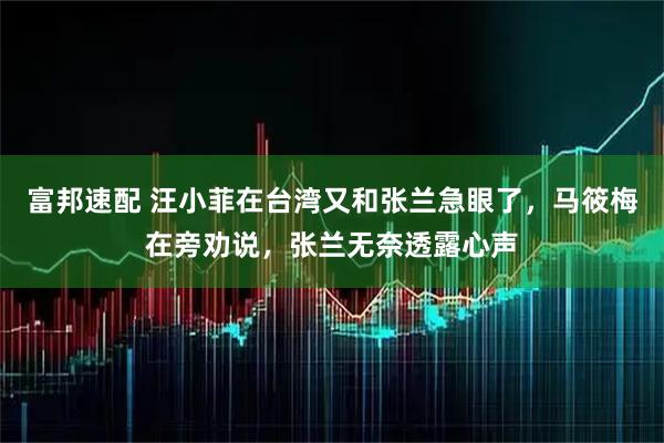 富邦速配 汪小菲在台湾又和张兰急眼了，马筱梅在旁劝说，张兰无奈透露心声